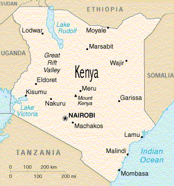 Map of Kenya